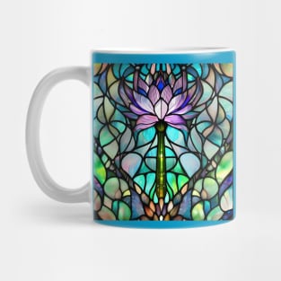 Stained Glass Lotus Flower Mug